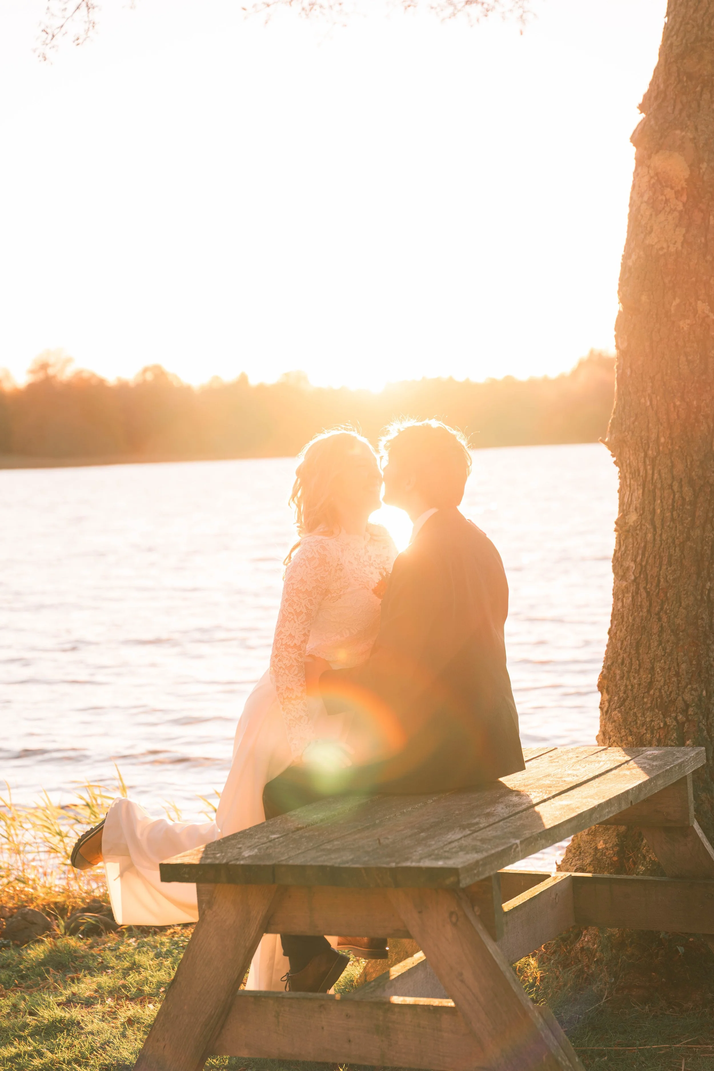 Dramatic wedding photos