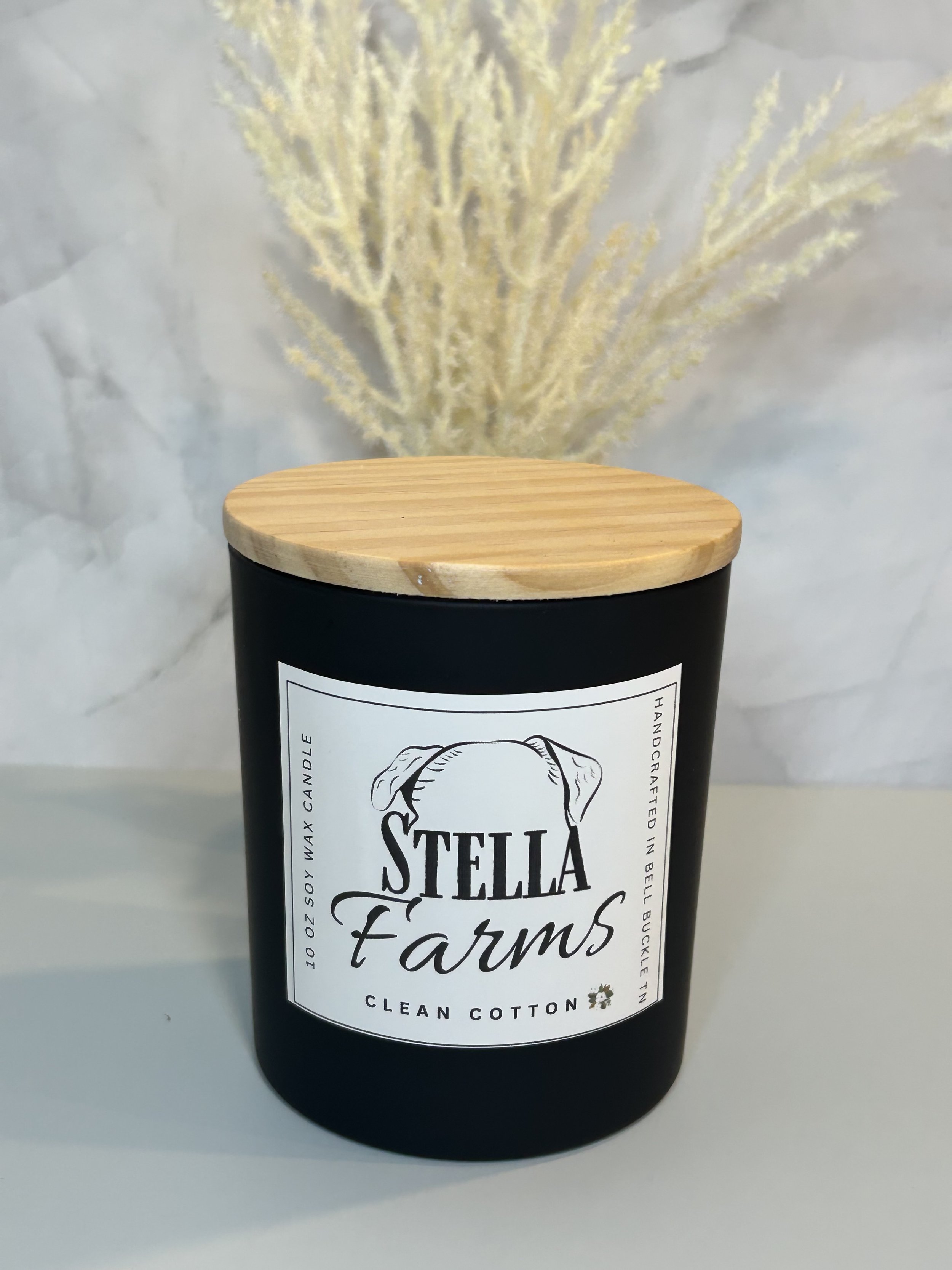 Clean Cotton 10 oz Soy Wax Candle