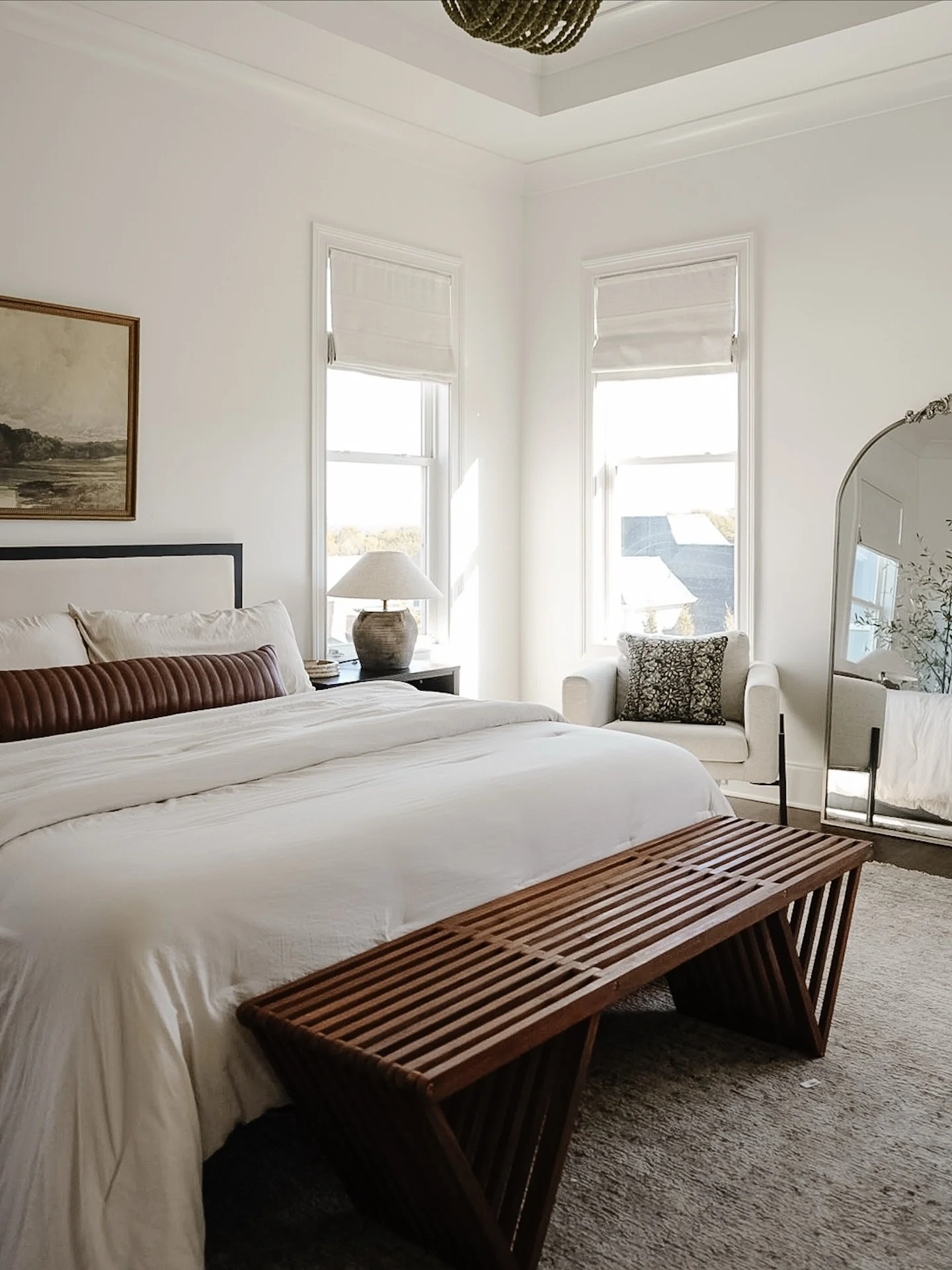 Here to tell you that white walls are OK! Would I love to add some more color and texture in this space, ABSOLUTELY! 

BUT! Home takes time and it can still be beautiful in the in between.

Don&rsquo;t let the internet tell you that you need to renov