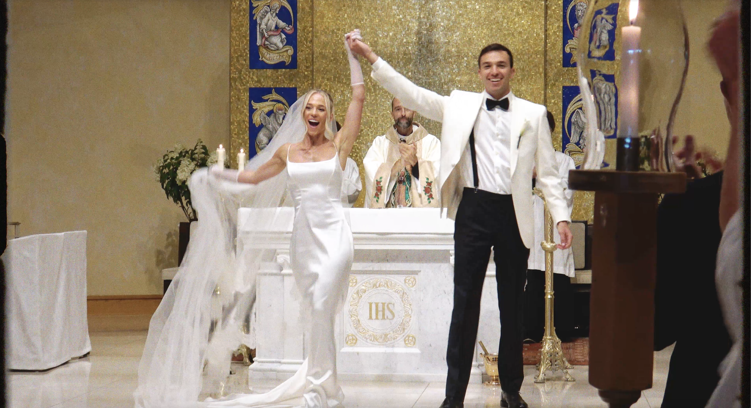 A Church Ceremony & Backyard Reception