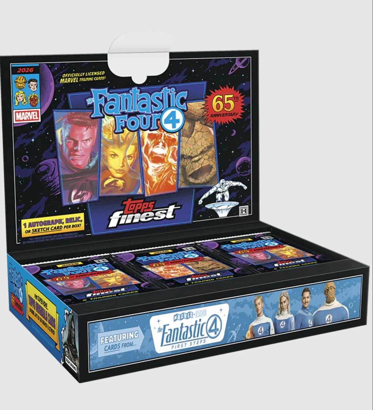 Topps Finest Fantastic Four 2026 – Hobby box da 10 bustine (ENG)