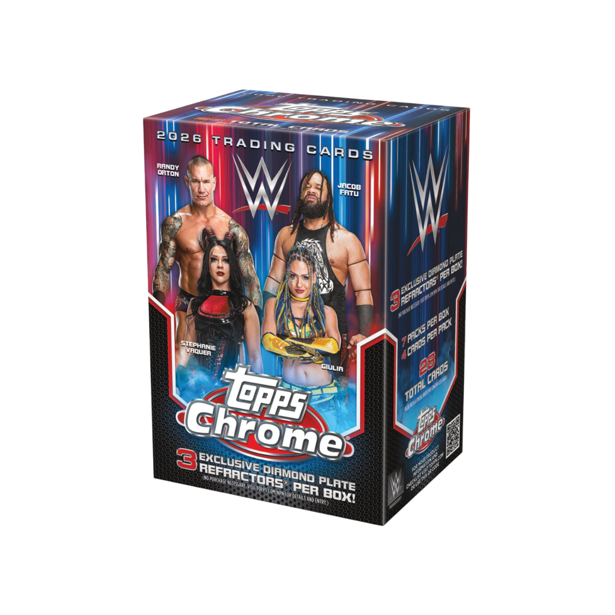 Topps Chrome WWE 2026 – Value Box da 7 bustine (ENG)