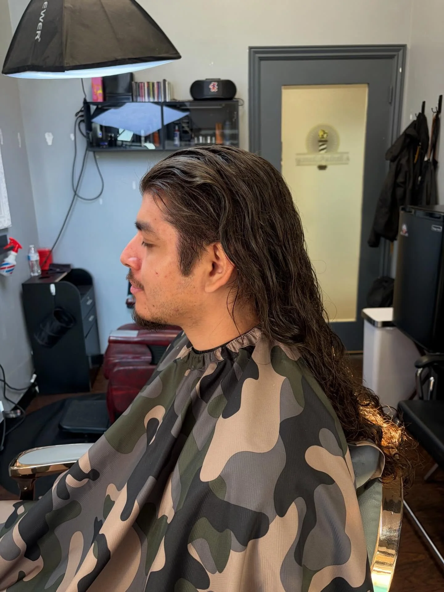 Transformation haircut. Mid taper, #1 fade,curly top. #curls #midtaper #westjordanbarber #utahbarber