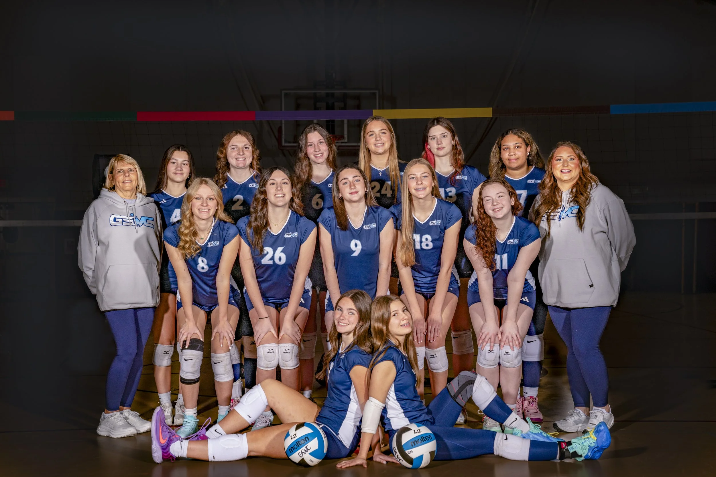 GSVC volleyball team media day photo in New Hampshire by Fuel Media House