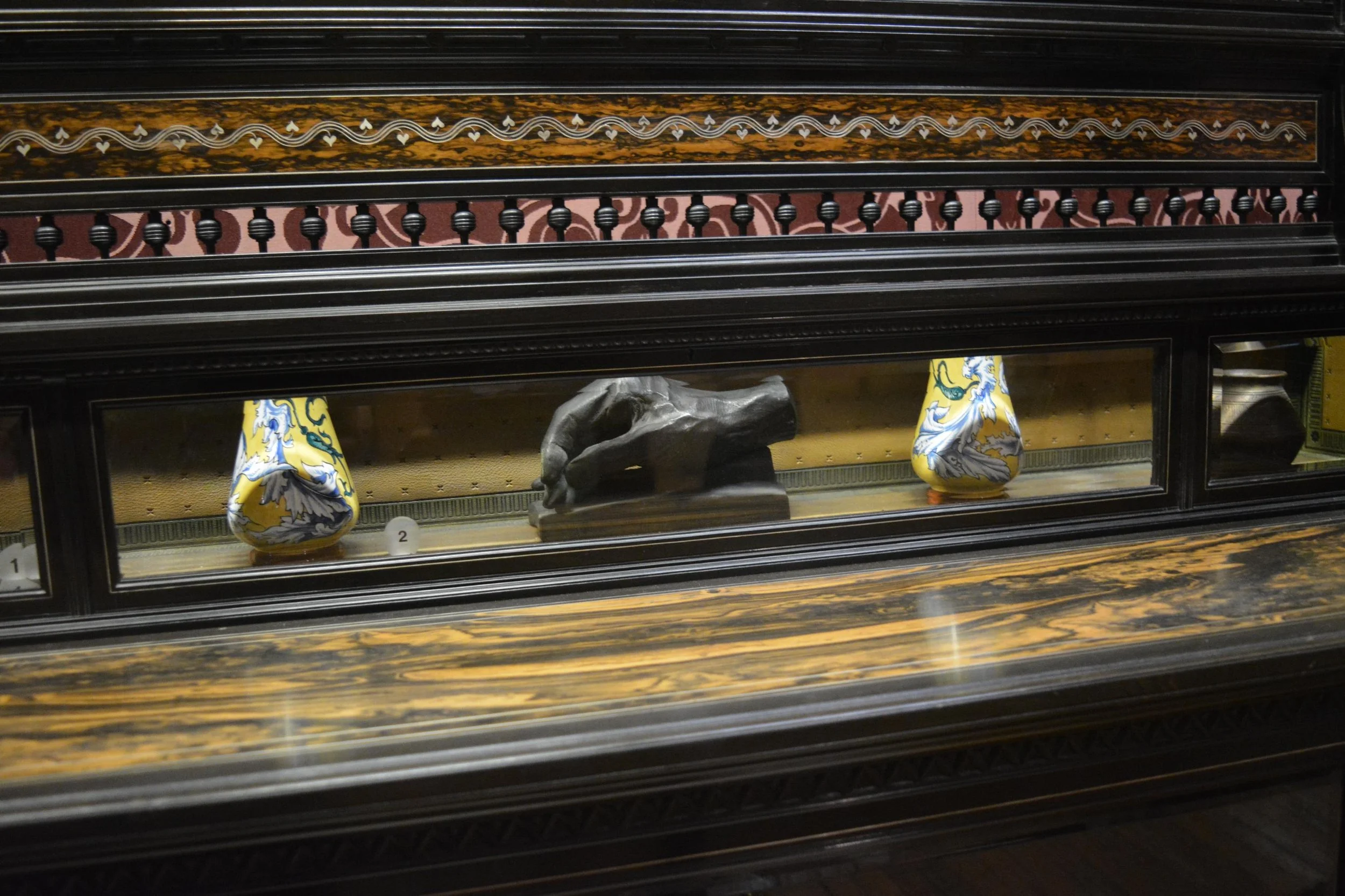 Bronze cast of William Holman Hunt's hand in the Walker Gallery Liverpool.