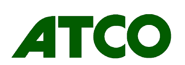 ATCO logo in green text