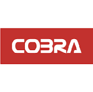 Cobra logo on a red background