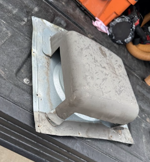 Tortoise Shell Roof Vent - Incorrect by code for dryer venting