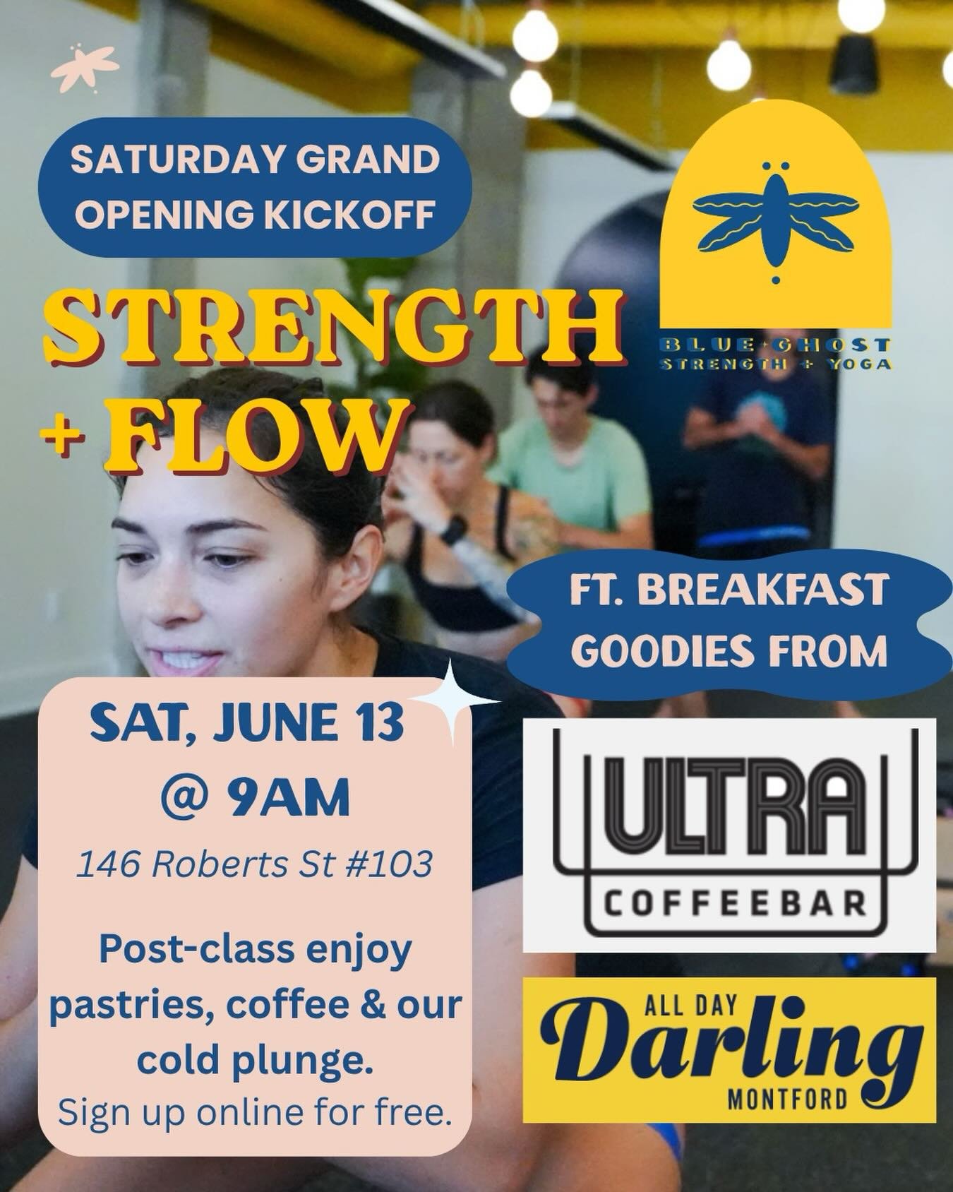 If you couldn&rsquo;t tell, yall are not going hungry this weekend 🥐

Work out + fuel up with us this Saturday morning @ 9am 💪 After class, snack on yummy pastries from @alldaydarlingasheville &amp; recharge with coffee from @ultra_coffeebar ☕️

Di