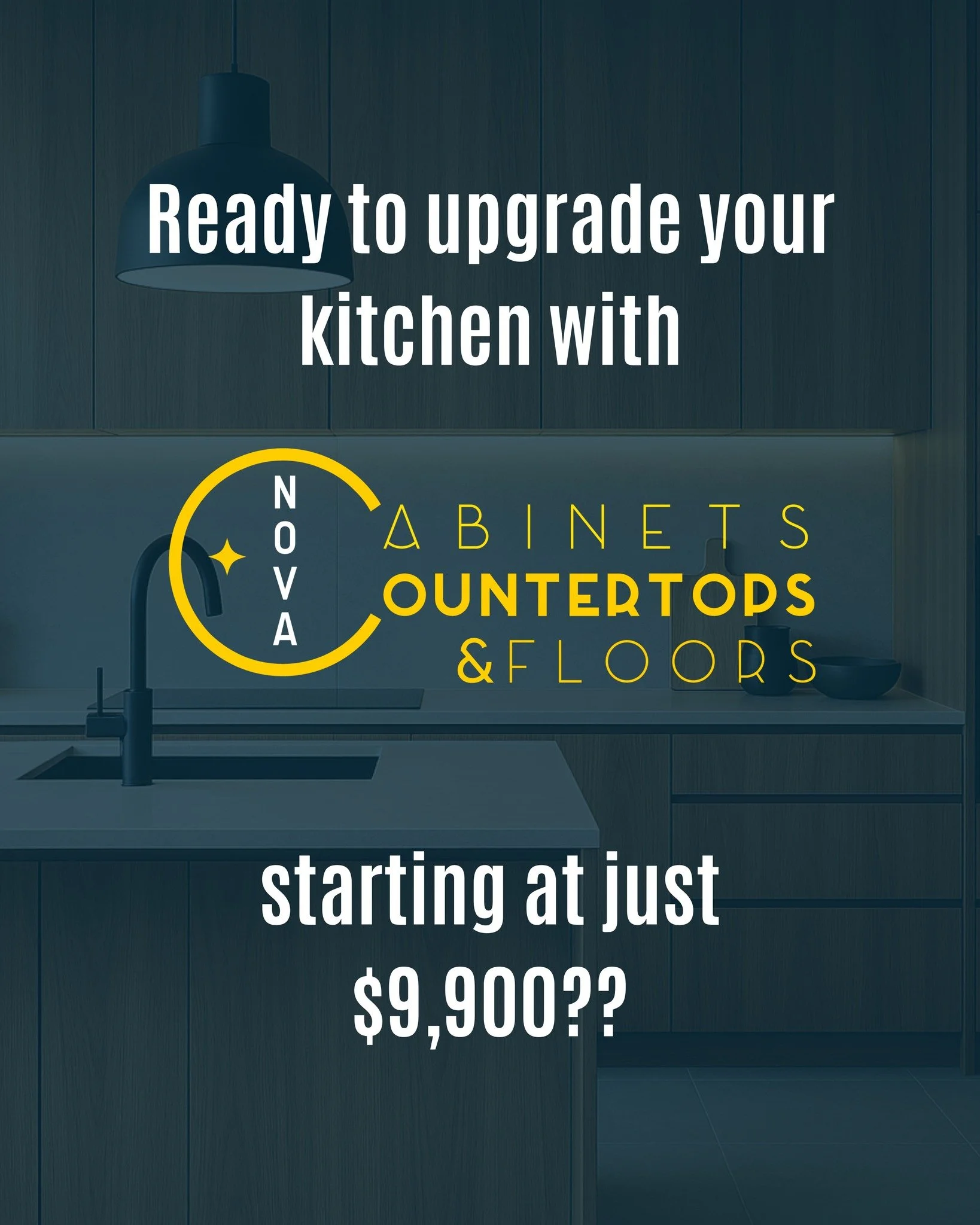 Ready to transform your Kitchen? There's no better time than now! 

Have a new kitchen by Christmas with our brand new kitchen special.

Custom cabinets, new countertops all at the starting price of $9,900- Installed!

Ready to explore these options?