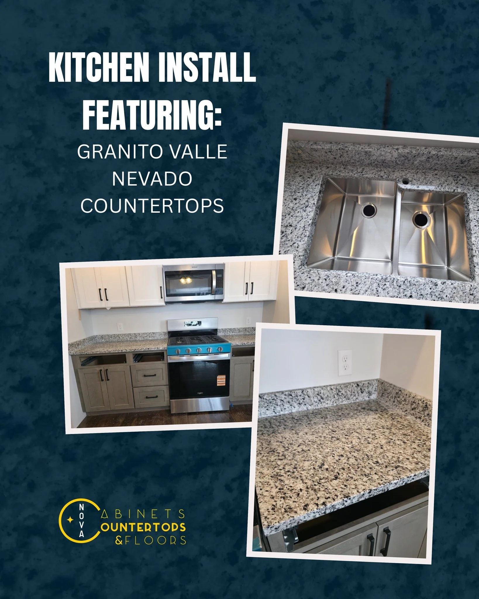 Our skilled fabrication and installation team recently completed this kitchen! 

Valle Nevado is a natural granite stone known for its elegant yet subtle appearance. It typically features a light background with speckles of gray, black, and sometimes