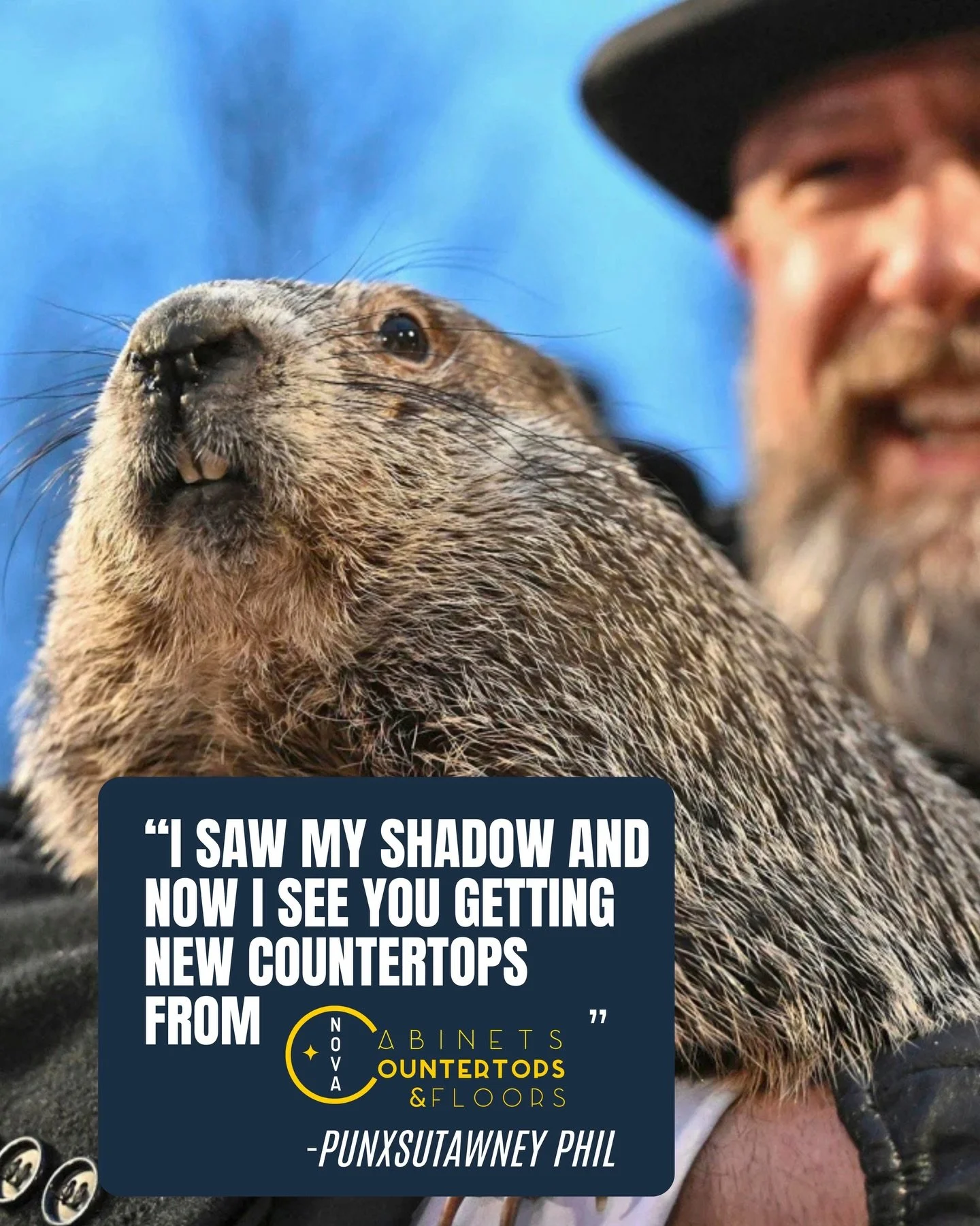 🚨 OKAY EVERYONE, LISTEN UP! In case you haven&rsquo;t heard the news yet&hellip;

It&rsquo;s been confirmed that Punxsutawny Phil has predicted you DO need new countertops!! We don&rsquo;t make the rules, we just follow Phil&rsquo;s lead!

Anyway&he