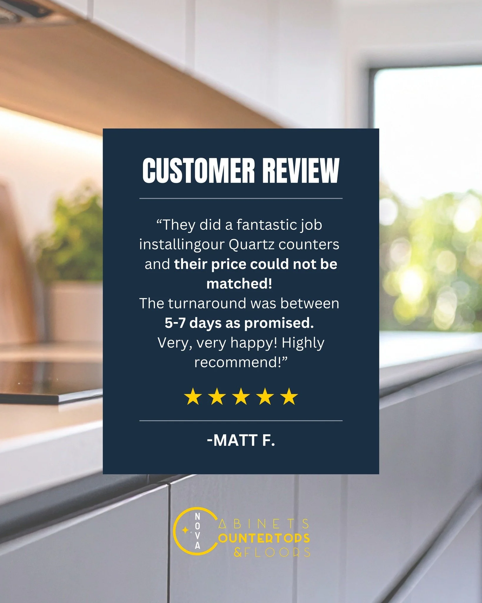 We&rsquo;re incredibly grateful for feedback like this! 🌟

Reviews like these mean everything to our team and remind us why we do what we do. Thank you for trusting Nova with your space!

We take pride in guiding you through every step of the proces