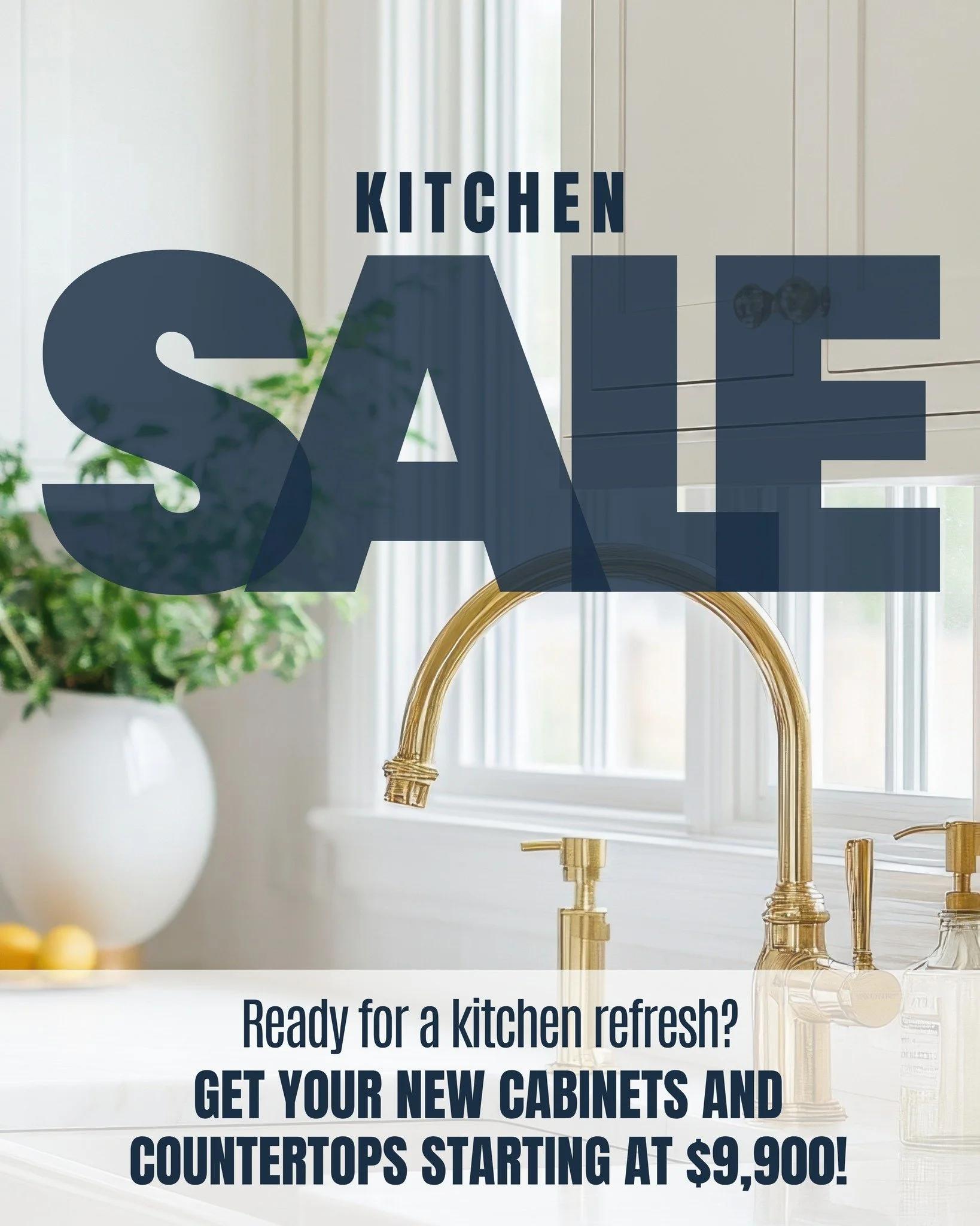 Need a kitchen upgrade but worried about the cost?! Check out our kitchen special! ⬇️

Get the high-end kitchen look, without the high-end cost. We have extended our kitchen sale through sprint! Starting at $9,900 you can upgrade your kitchen with fo