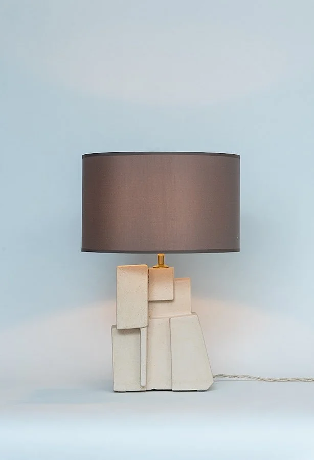 Witte lamp van keramiek - Fritz
