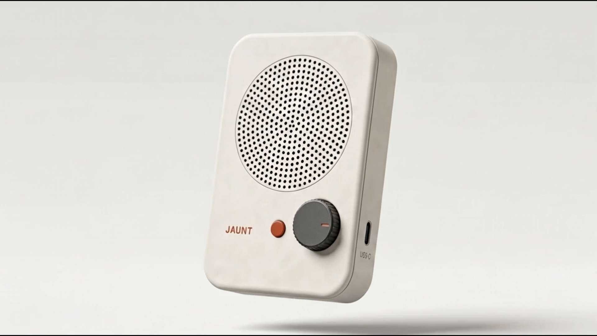 Jaunt - speaker spec ad created with AI