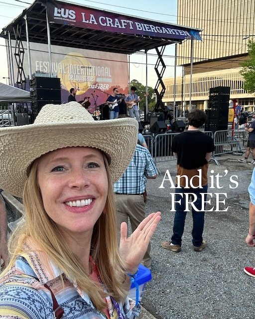 Darley Newman at Festival International in Lafayette 🎶 Music from around the world, incredible local food, and a festival that’s open to everyone. And yes… it’s FREE.