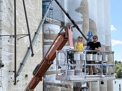 Union Silos in Minot North Dakota with the artist