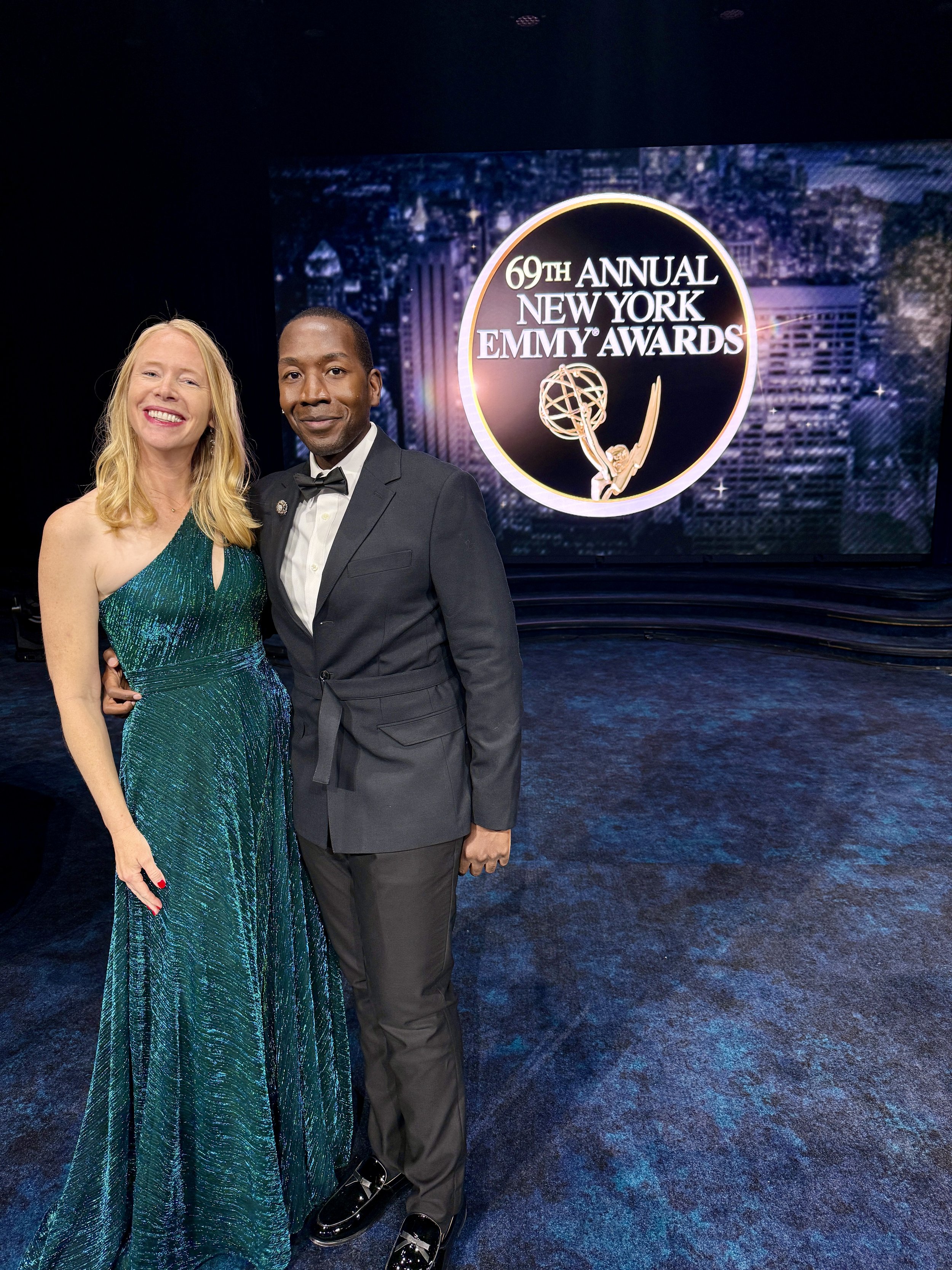 Darley-Newman-with-fellow-nominee-Buki Elegbede-NY-Emmys.jpg