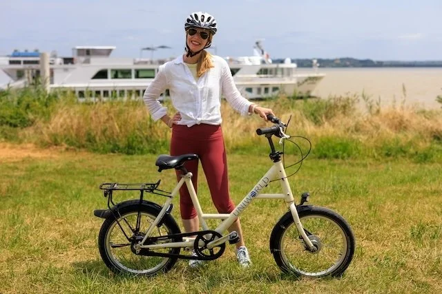 Darley Cycling through Medoc wine region