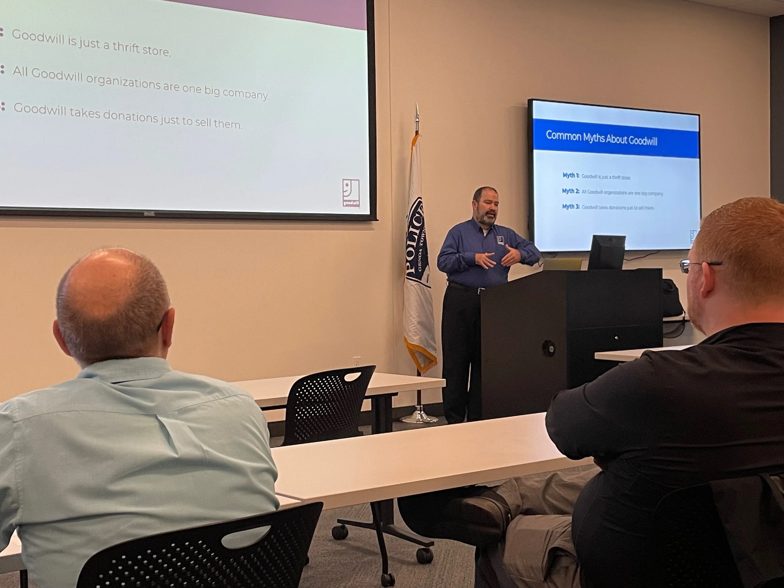 April guest speaker - Mathew Tway VP Goodwill