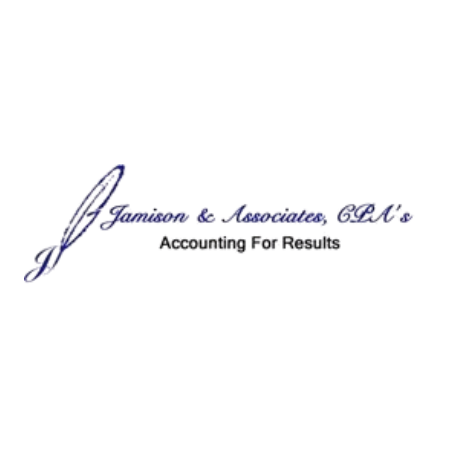 Logo for Jamison & Associates, CPA, featuring the tagline "Accounting Professionals" in purple and gray text.