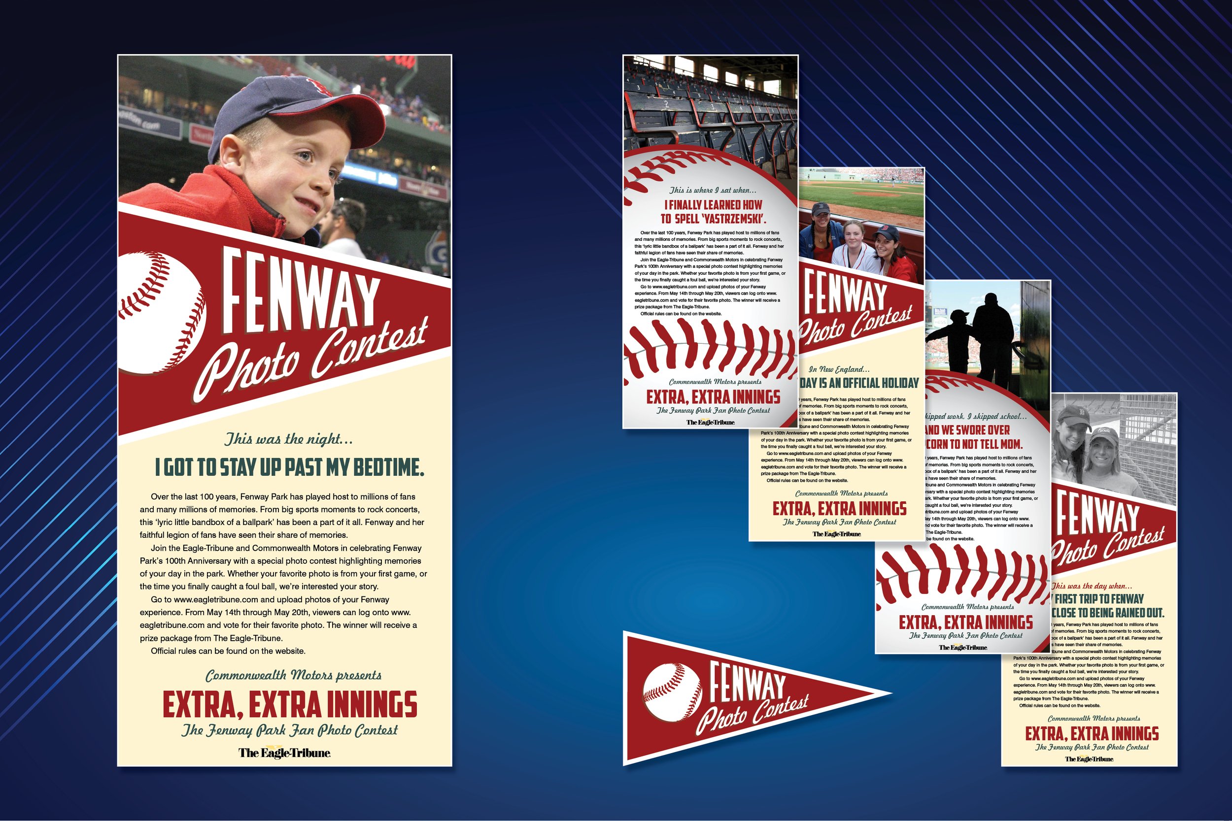 NORTH OF BOSTON MEDIA GROUP - Print campaign for our Fenway Park 100th Anniversary Celebration photo contest.