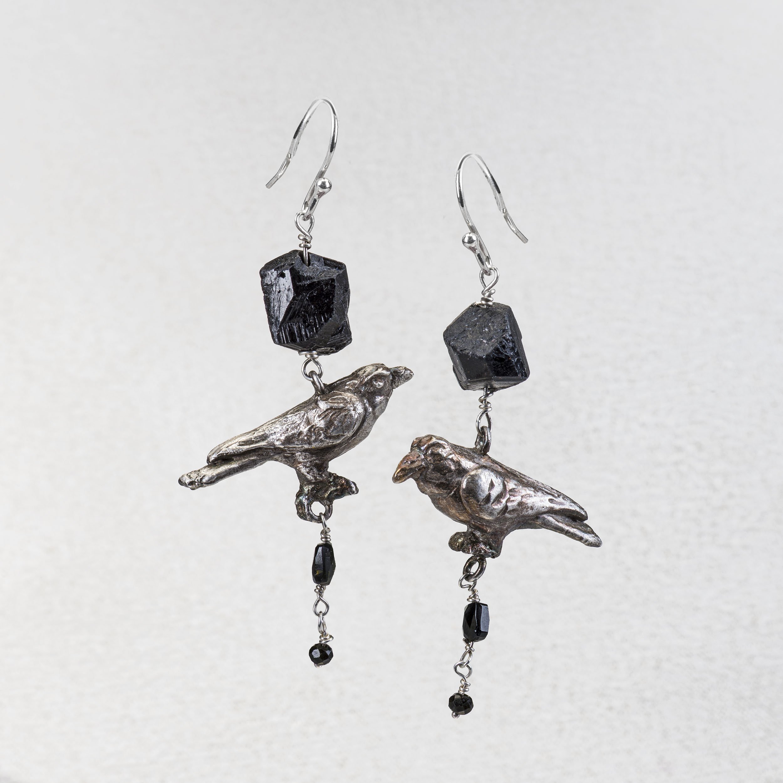 Raven Earrings: Protection