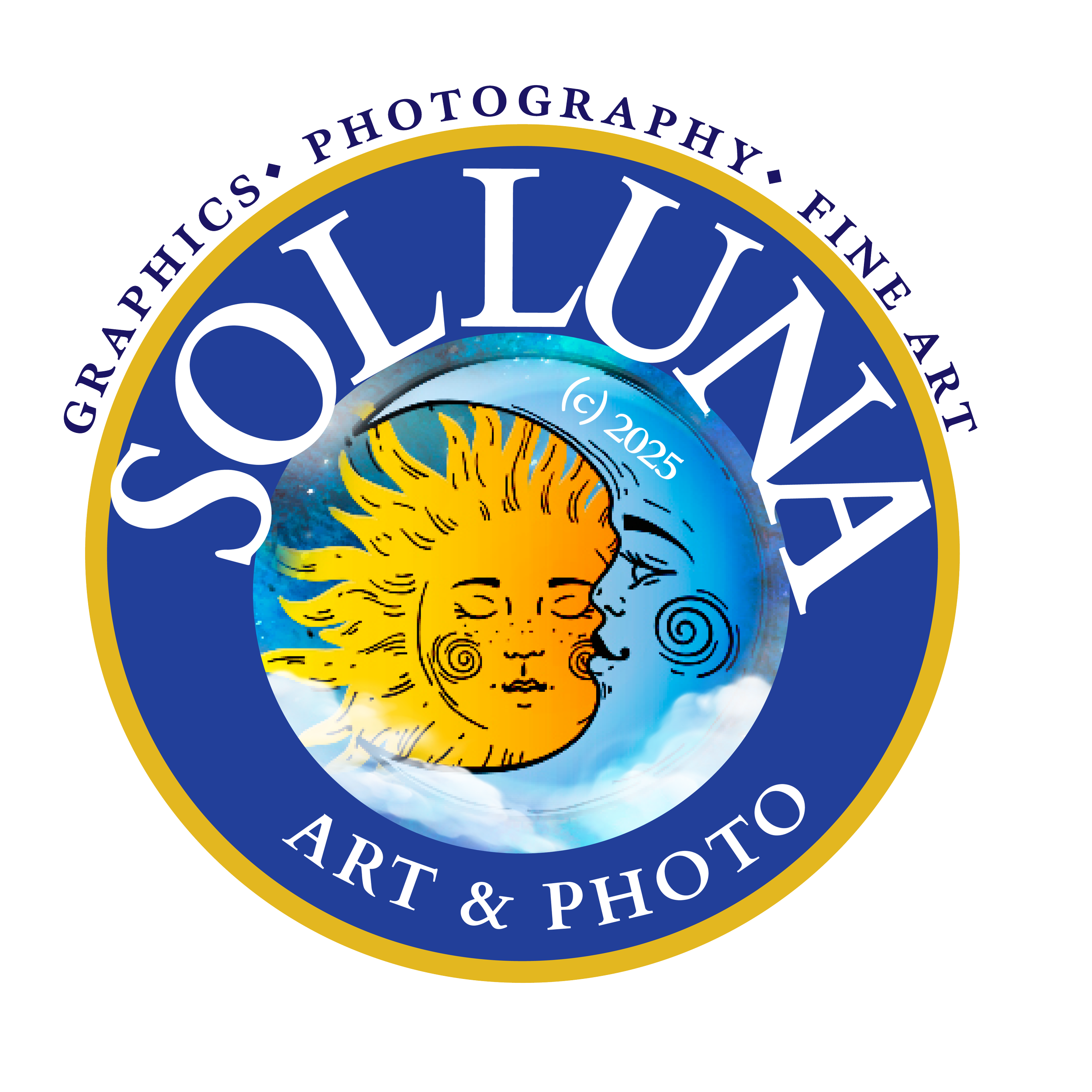 logo for sol luna art and photo
