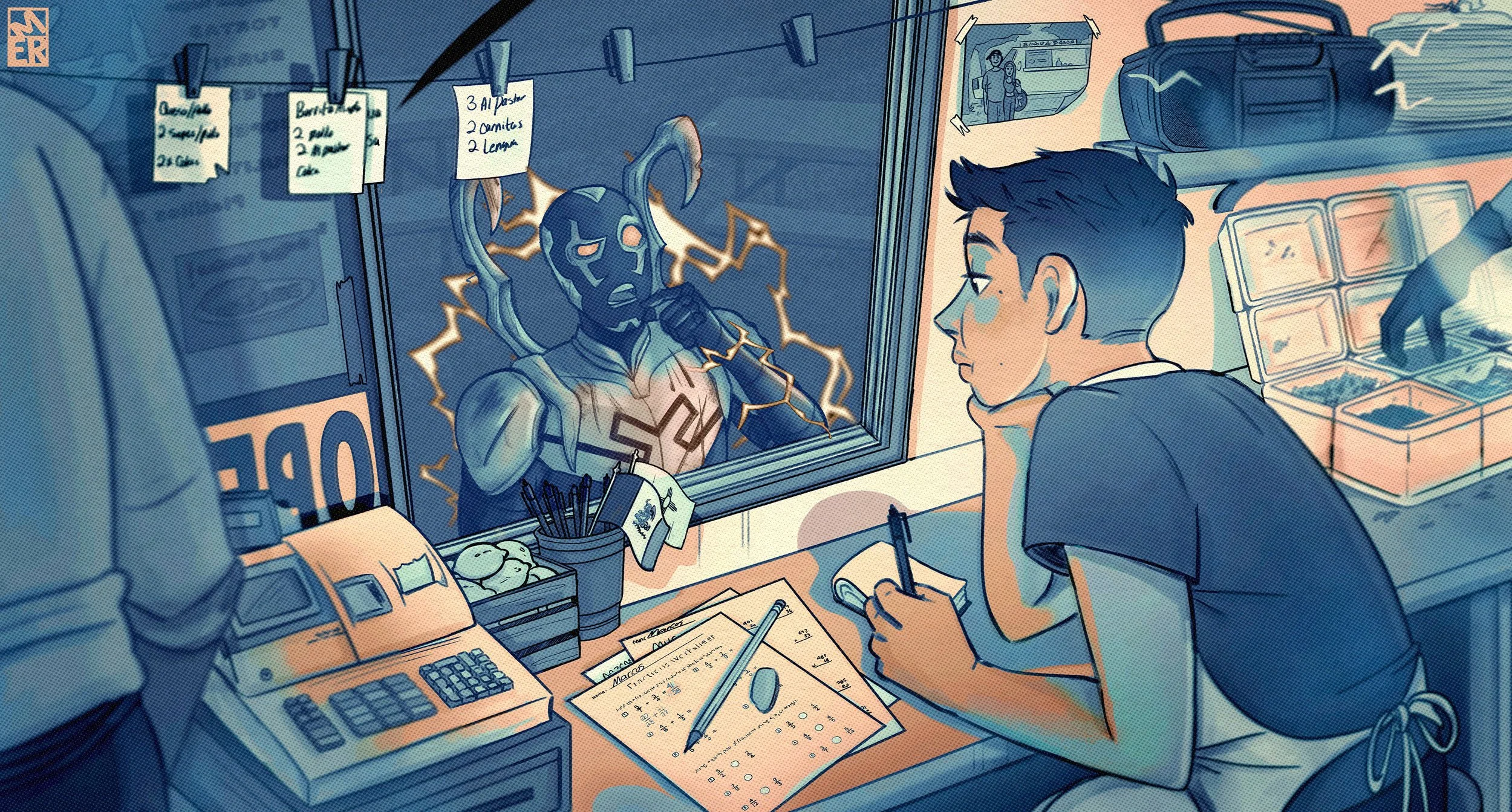 Tacos Con Blue Beetle