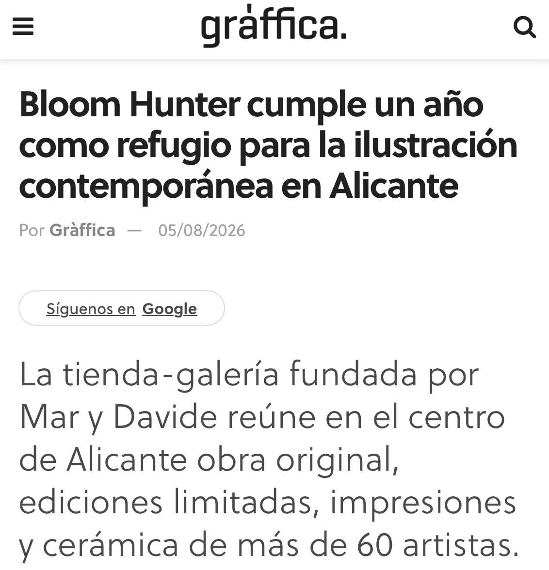Gràffica — Agosto, 2026