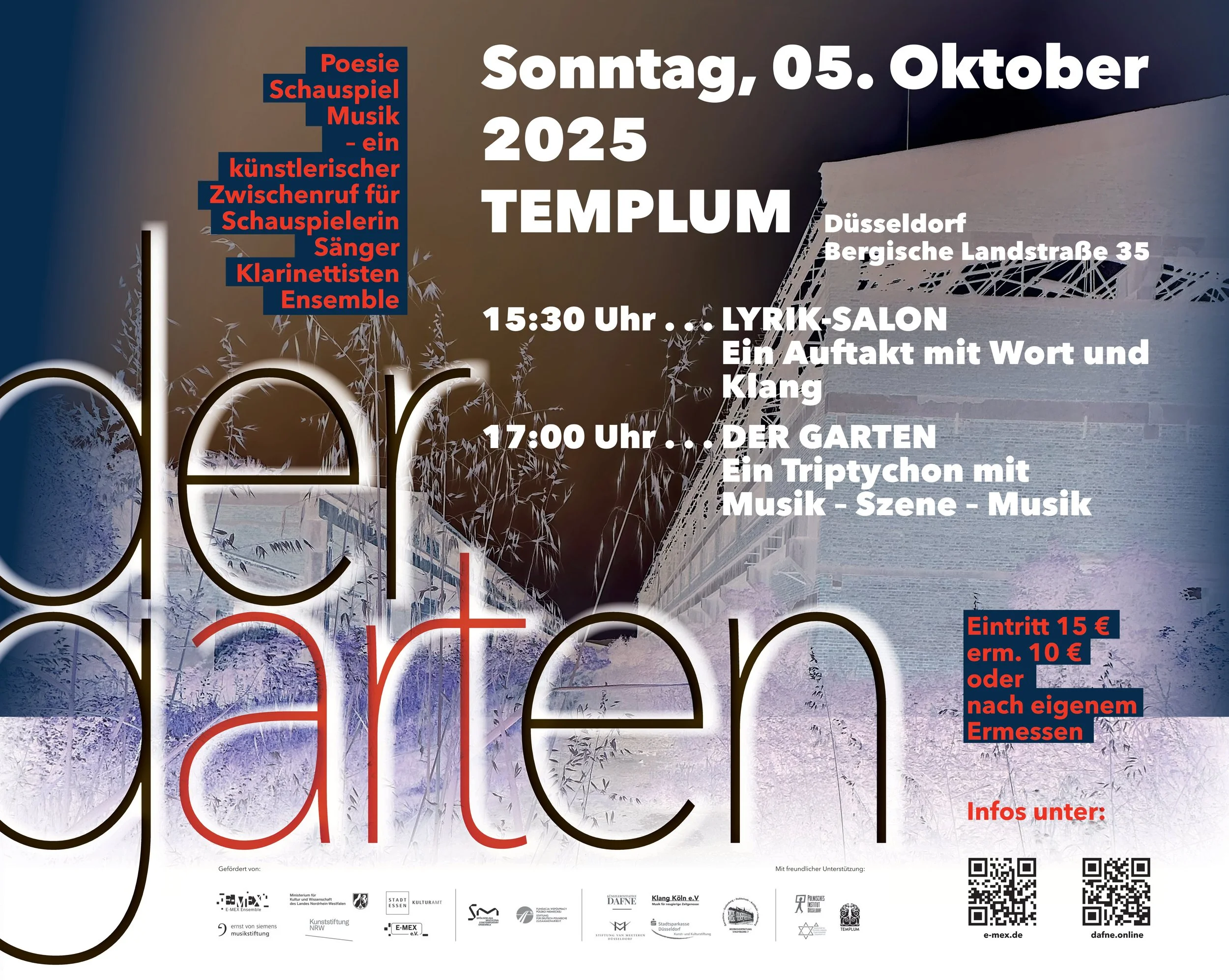 DER GARTEN Theater und Konzert im Dialog