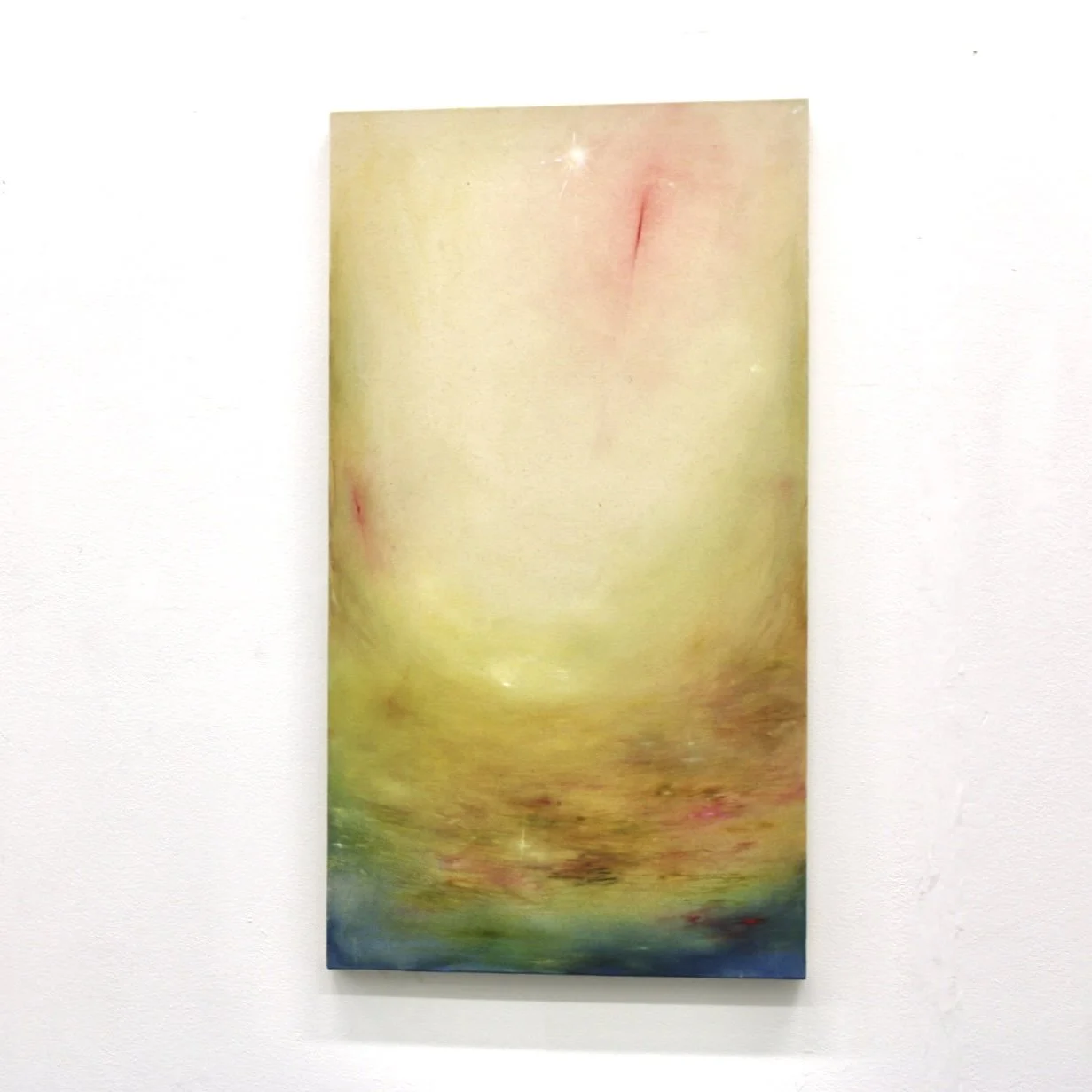 By seeing that is not seeing
55 × 100 cm
Oil on canvas
2024