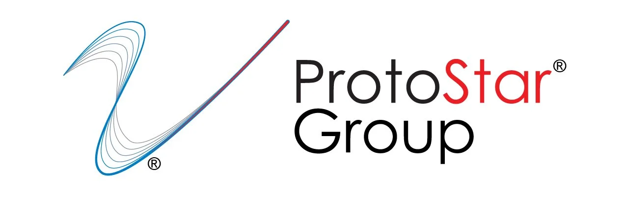 Logo of ProStar Group featuring a stylized blue star and the company name in black and red text.