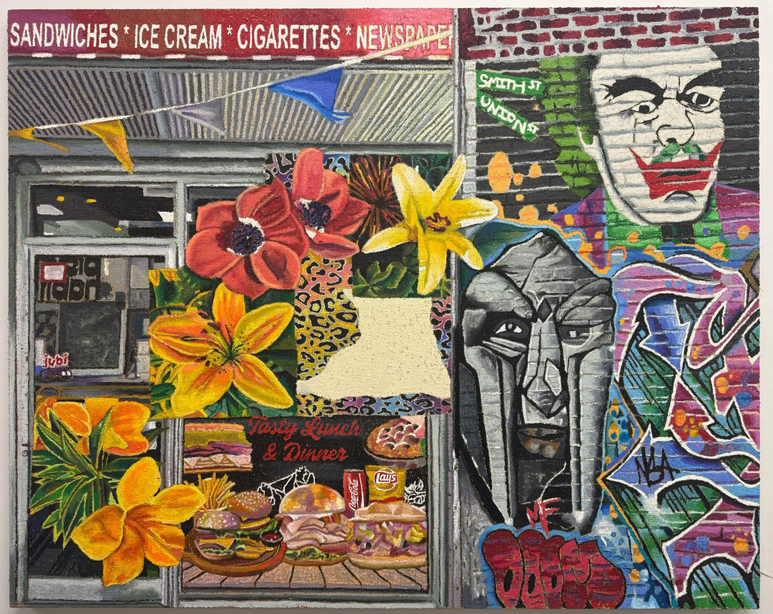 Featured Artist Spotlight: JJ Manford
 
We&rsquo;re excited to share &ldquo;Bodega Doom&rdquo; by artist JJ Manford, one of the incredible works featured at this year&rsquo;s Paint the Lines gallery event. Blending vibrant neighborhood influences and