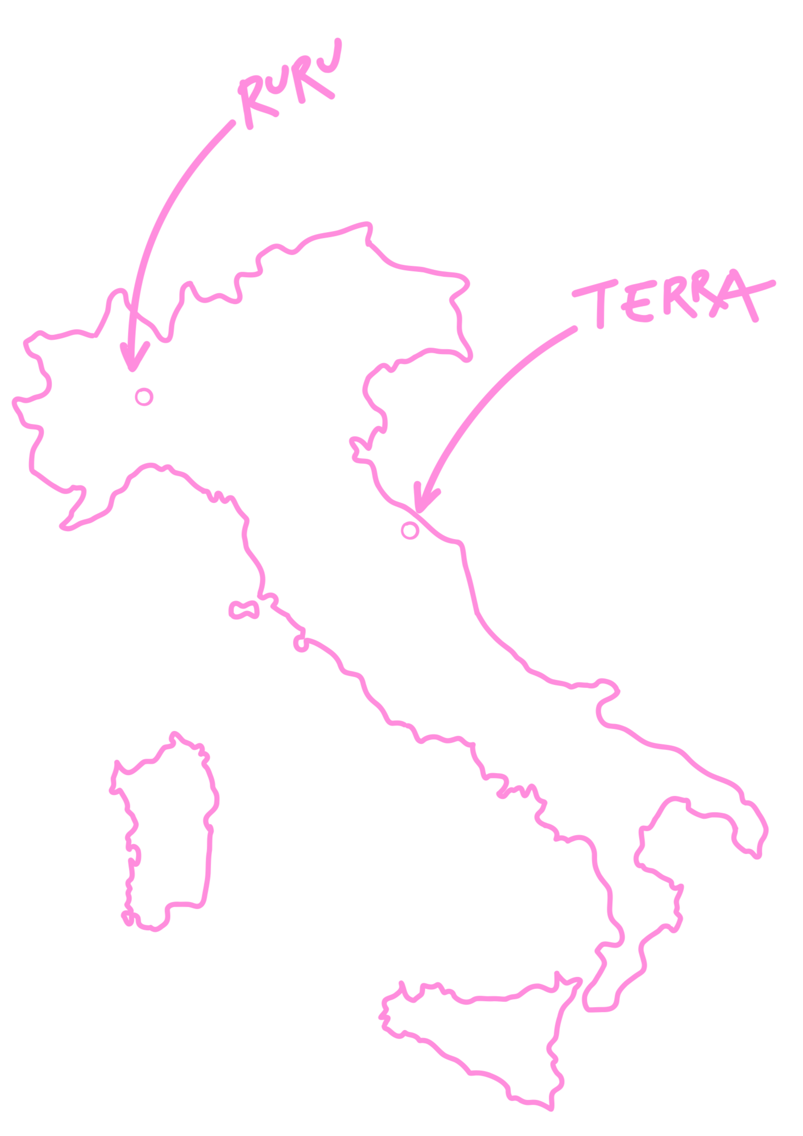 Mappa: Ruru e Terra