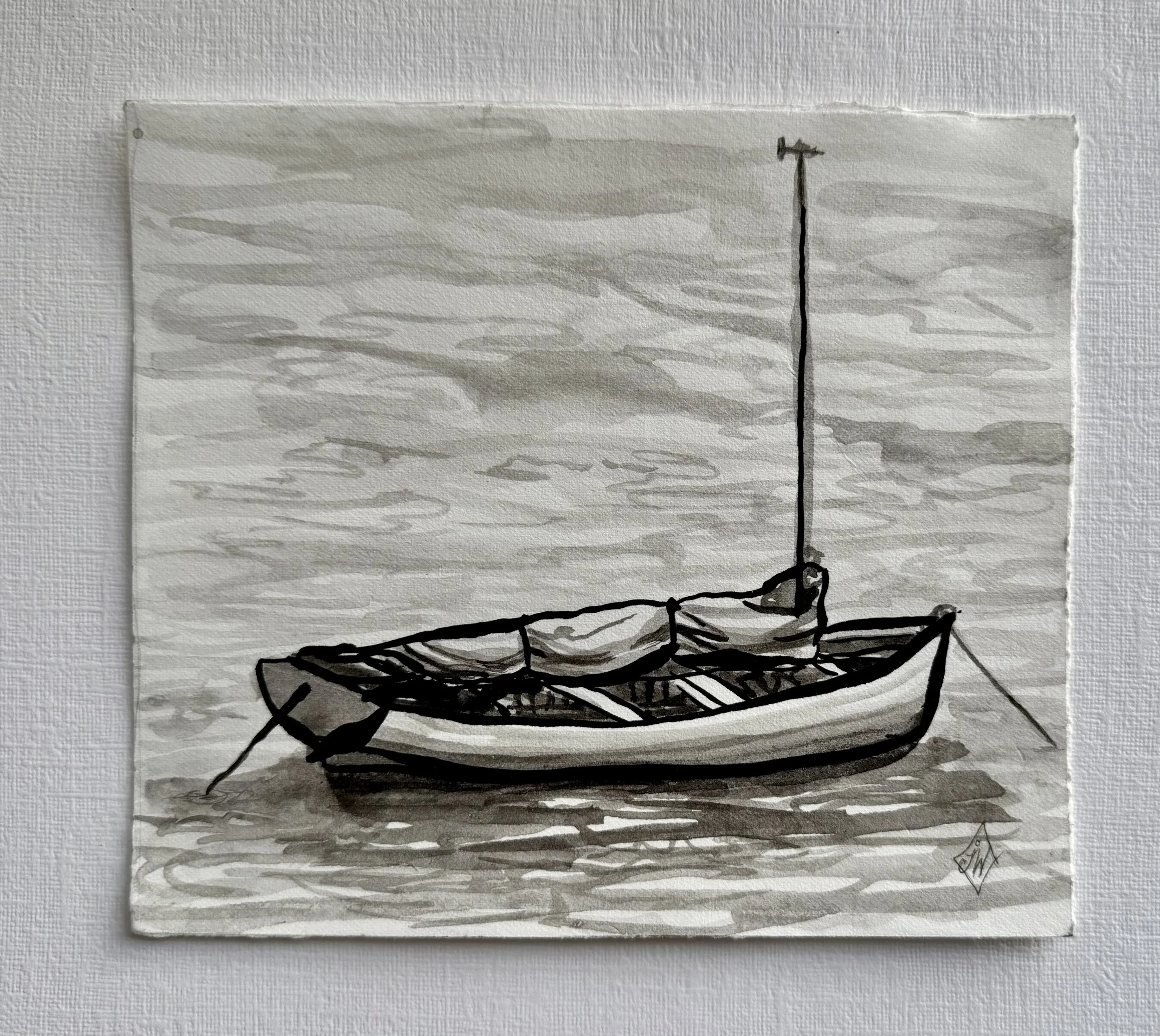 Resting Boat near the Shipyard