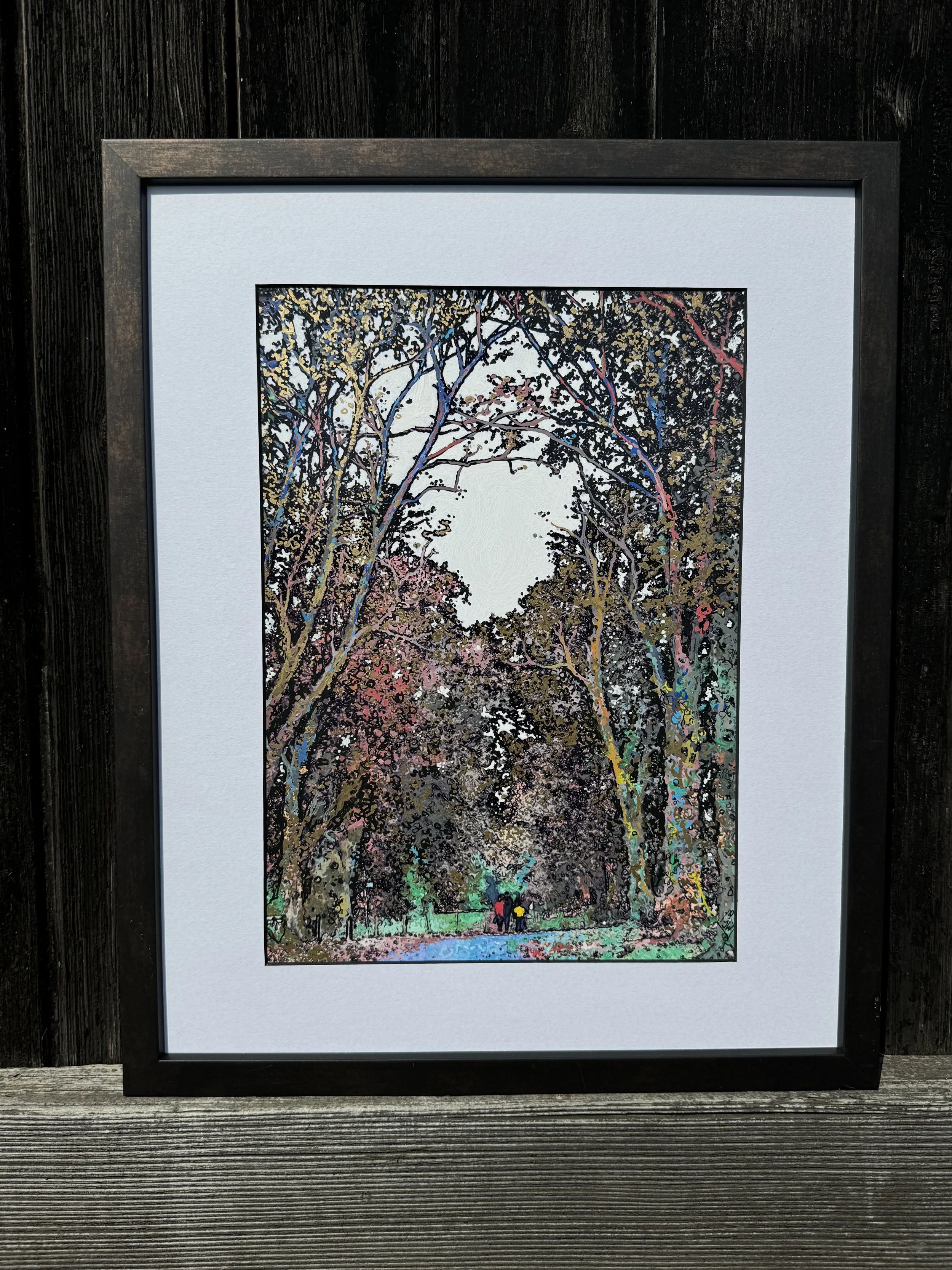 An Avenue of Lime Trees in The Park