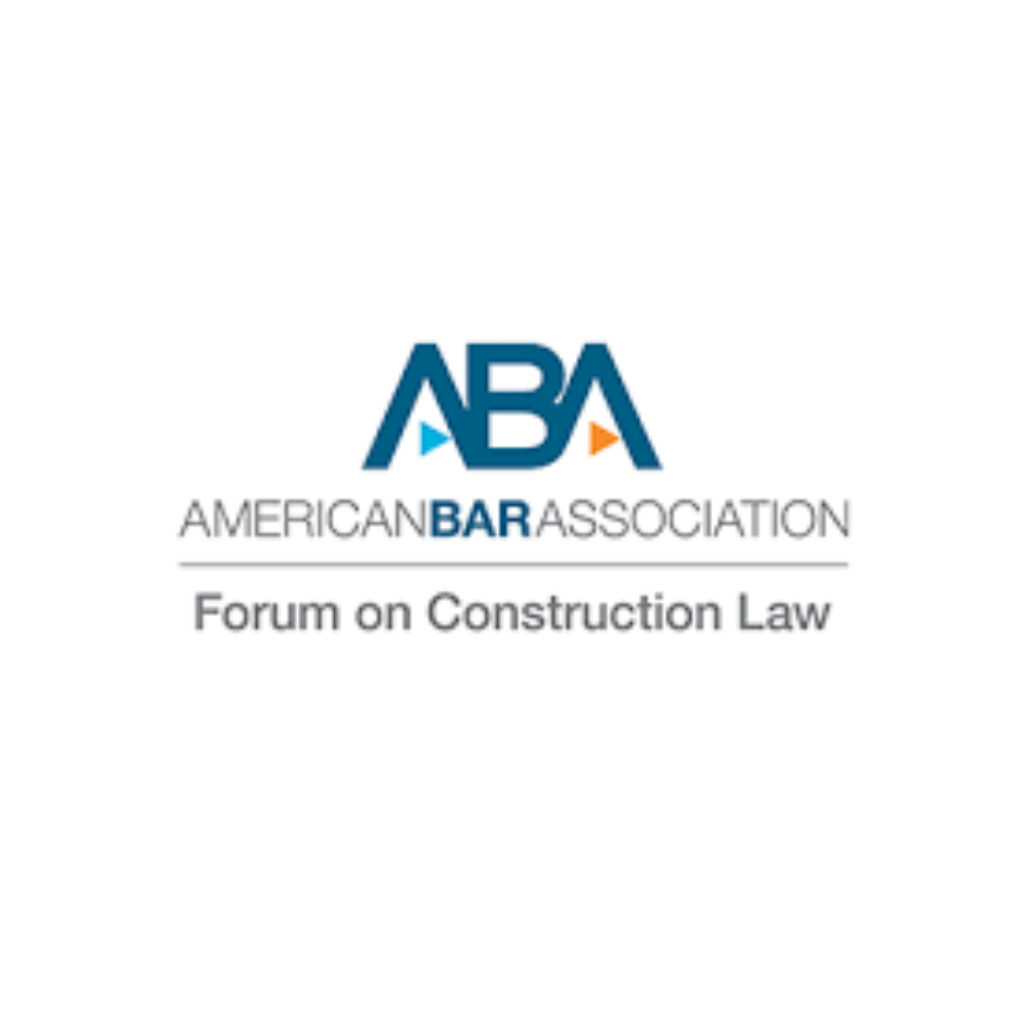 Logo of the American Bar Association with text 'Forum on Construction Law'.