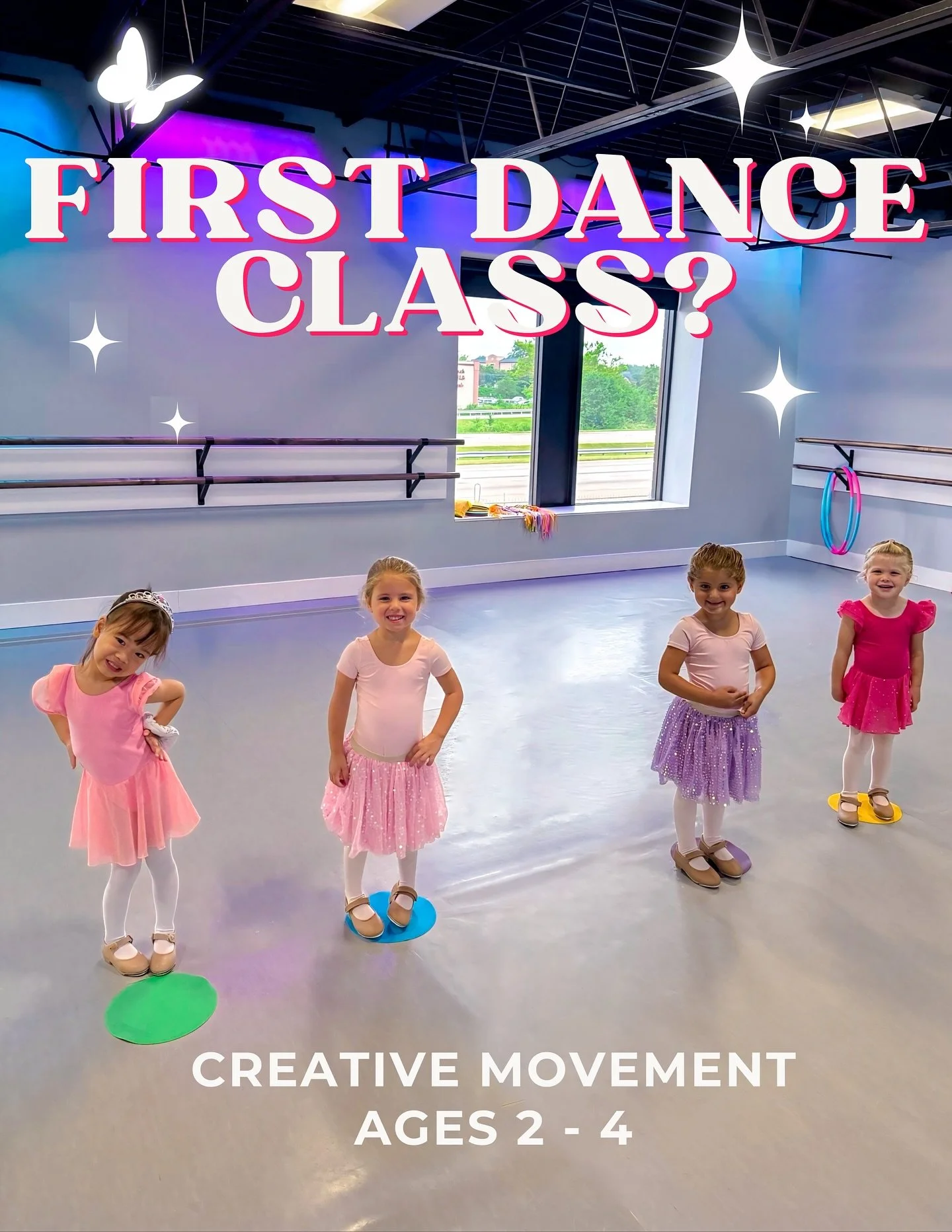 ✨ the sweetest beginning ✨
our creative movement program is where tiny dancers take their very first steps into the world of dance!
what to expect:
🩰 ballet & tap basics
🎶 rhythm & musicality
💖 imagination & play
👯‍♀️ new friends