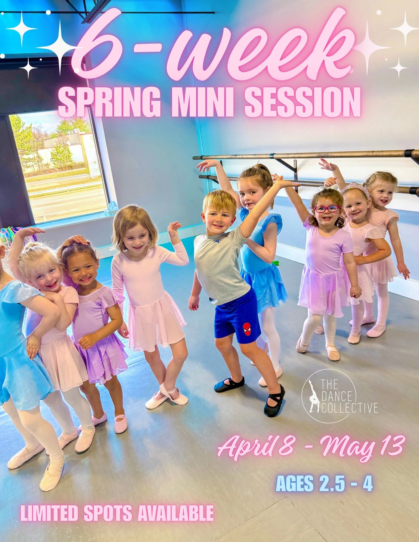 our spring mini session is back! 🌸

✨ages 2.5&ndash;4
✨april 8 &ndash; may 13
✨ 6 weeks of dance, music, and fun

limited spots available - register online today💫

🔗 thedancecollectivemd.com
