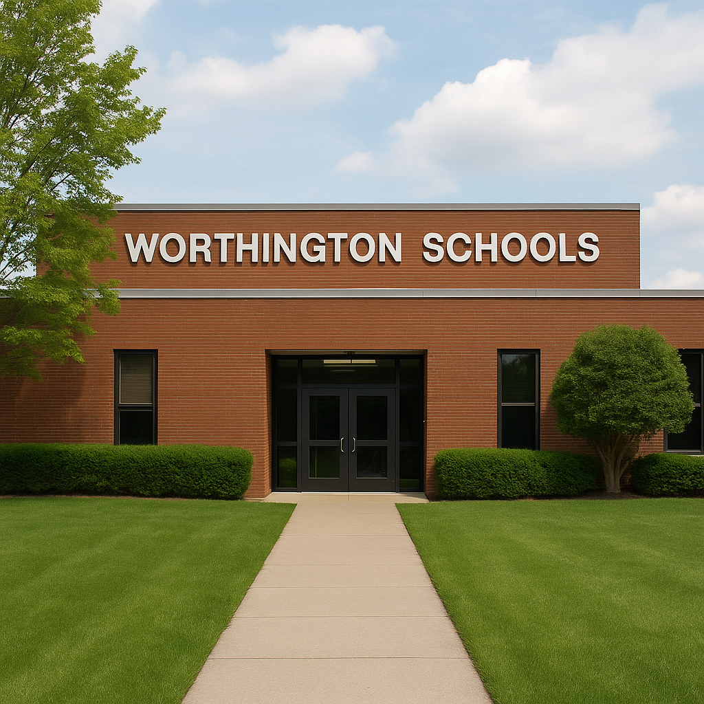 Three connected townhouses with garages, brick and siding exteriors, and small front yard lawns with bushes.