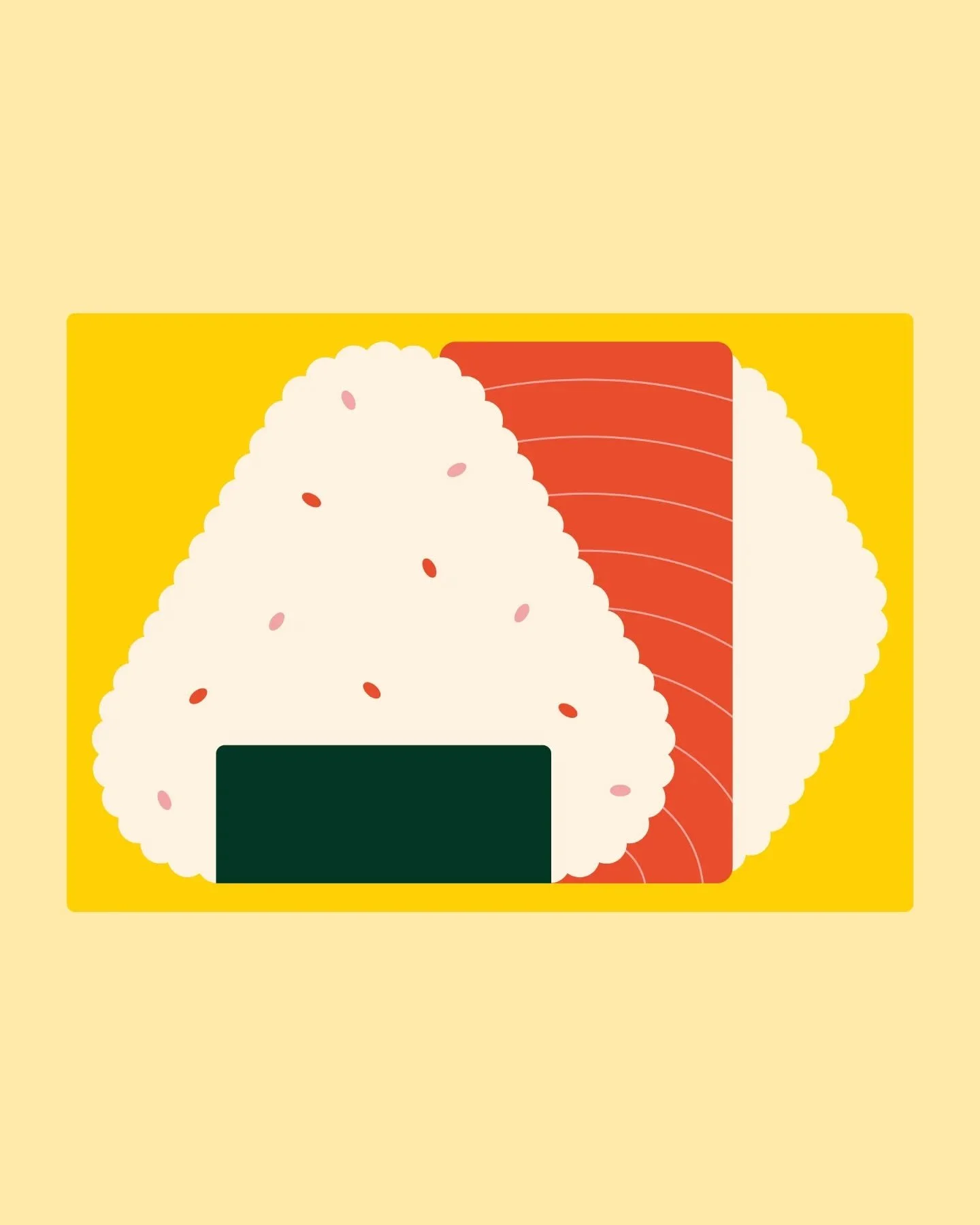 Onigiri come in many shapes and flavours 🍙🍘 I ate them all.

#illustration #digitalillustration #illustrator #vectorart #print #homedecor #wallart #graphicdesign #japan #travel #illustrationnow #cuteillustration #japanese #colorfulillustration #col