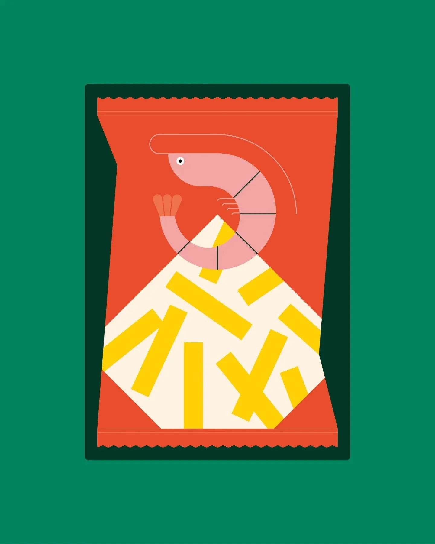 Traveling is all about trying new chip flavours, right? 🦐

#illustration #digitalillustration #illustrator #vectorart #print #homedecor #wallart #graphicdesign #japan #travel #illustrationnow #cuteillustration #japanese #colorfulillustration #colorf