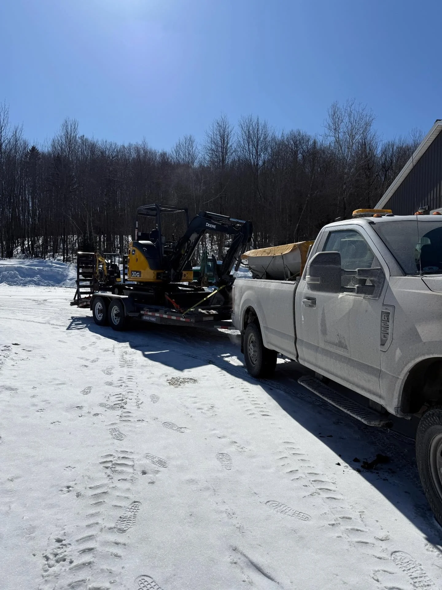 Any mini excavation projects you are looking to have done this spring? 

Land clearing, grading, ditching, gravel work and more, Give us a call!

We are now fully equip with a dump truck and mini excavator to be able to provide our clients with cost 