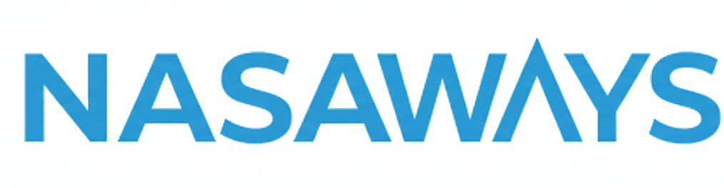 NASAWAYS brand logo in blue text. Represents Financial Systems Architecture and anti-fragile wealth creation.