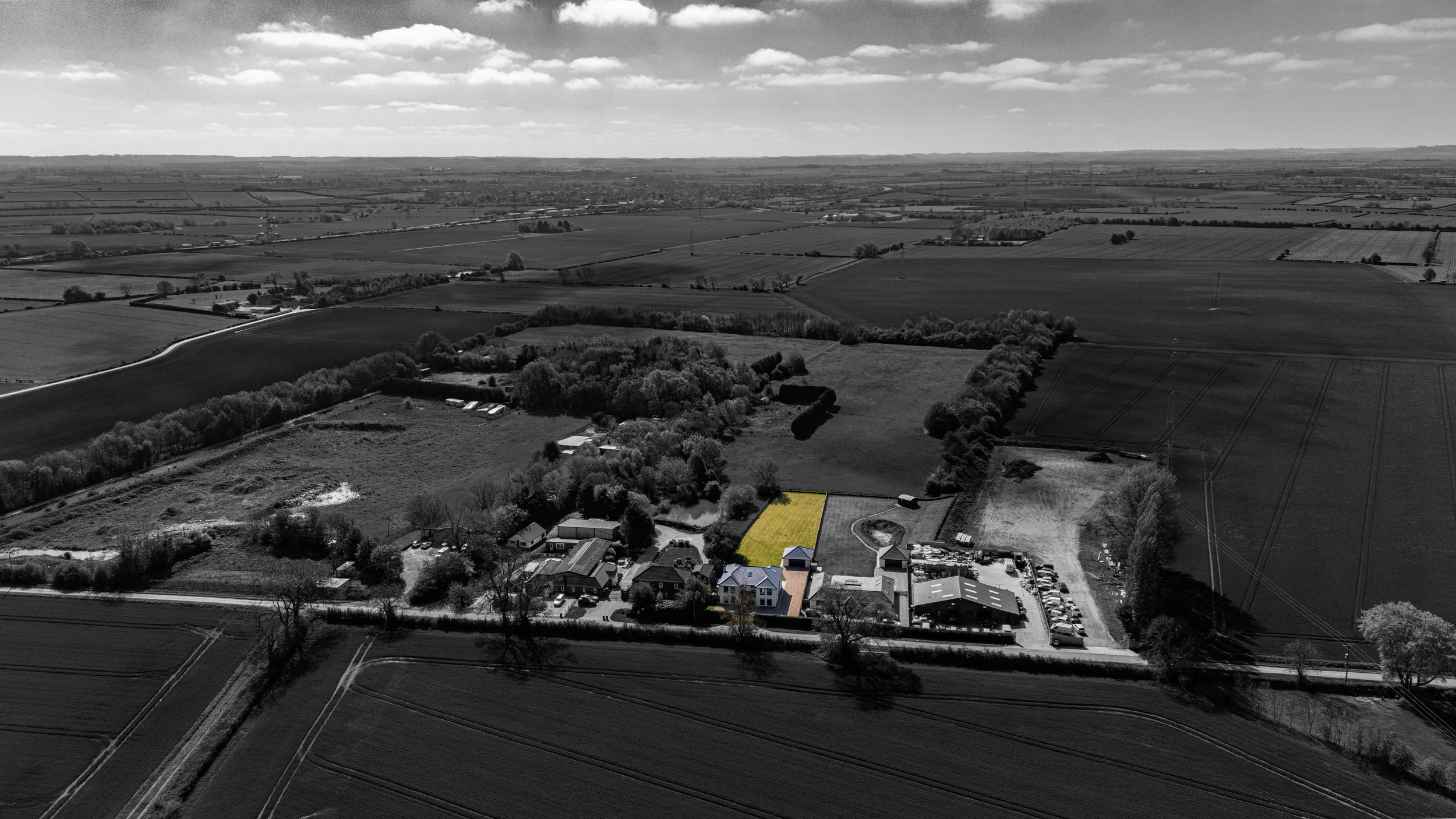 Professional property photography of a modern residential development in Leicestershire.