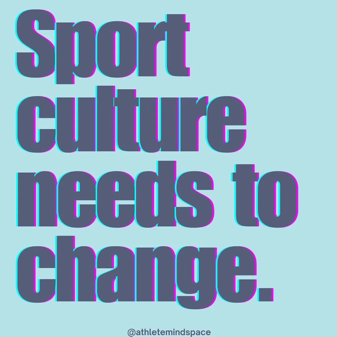 I see the same problems over and over again in my work with athletes, my consumption of sports media, and my own experiences in sport. There are so many more problems that I didn&rsquo;t list in the main post, such as:

▫️Lack of inclusivity
▫️Hero w