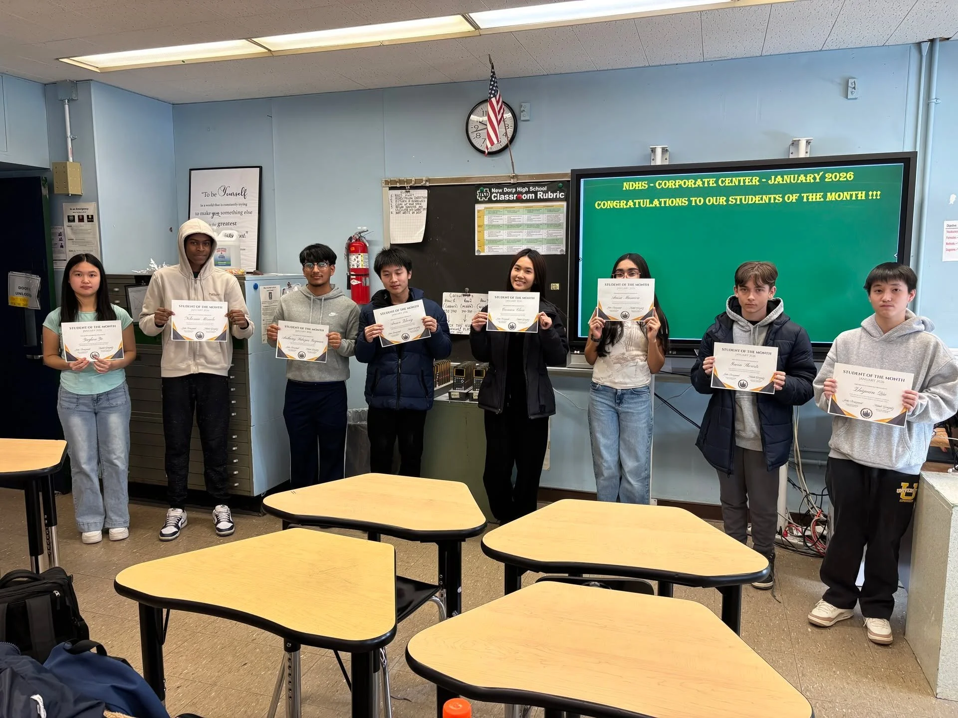 Congratulations to our Students of the Month for January! These students have demonstrated exceptional growth, involvement, and a strong dedication to their learning.