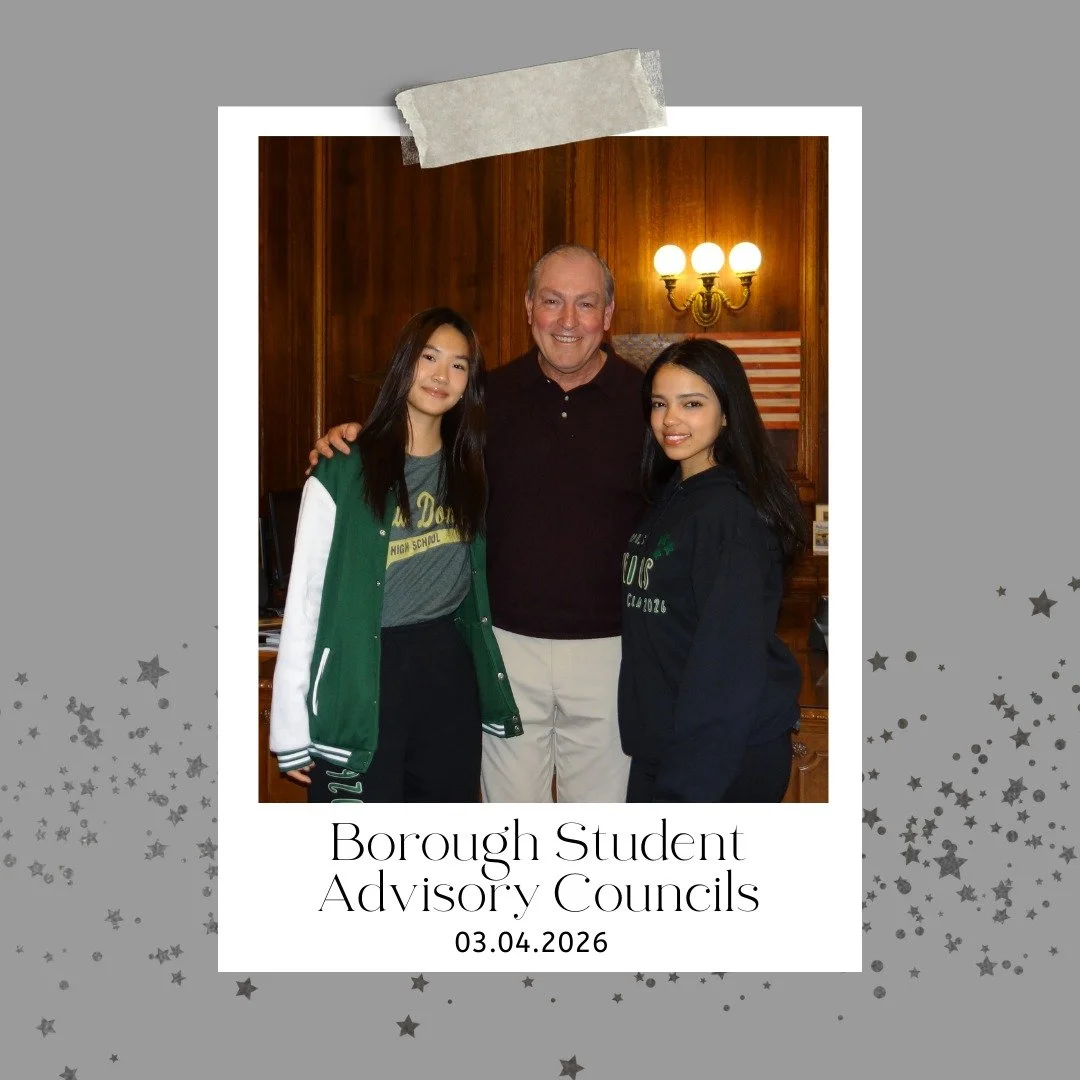 Yesterday, our Corporate Senior Representatives, Carmen Chen and Brency Cueto Rojas, were honored to visit the Office of Staten Island Borough President @sibpvito as two of six representatives from New Dorp High School on the Borough Student Advisory